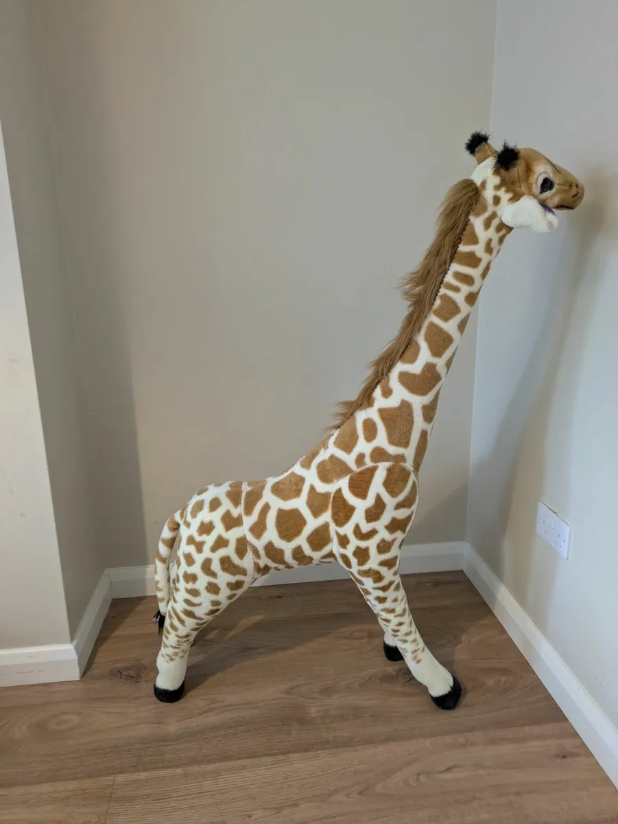 Melissa & Doug Lifelike Giant Giraffe Plush - Image 3