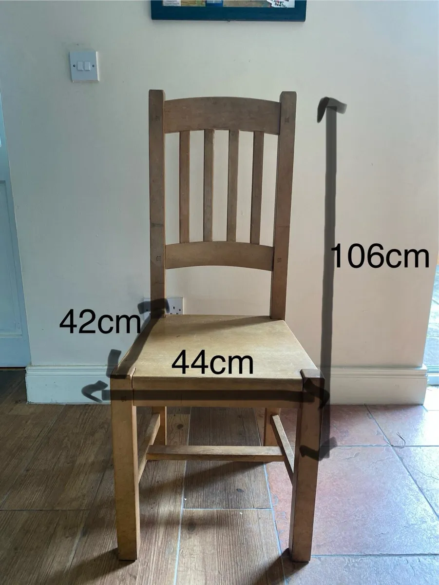 6 solid wood Kitchen chairs