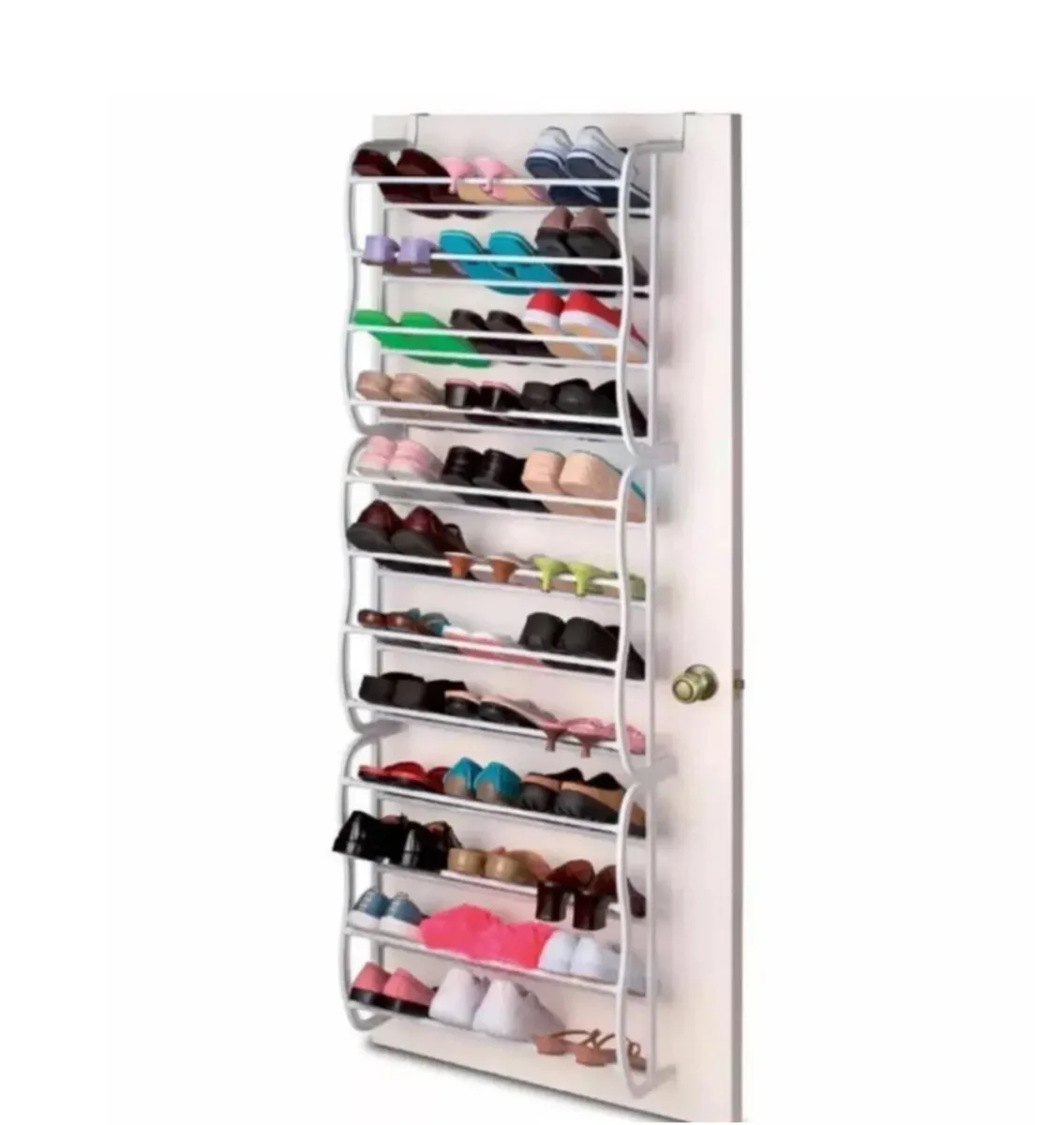 Over Door Metal Hanging Shoe Rack Organiser NEW - Image 1