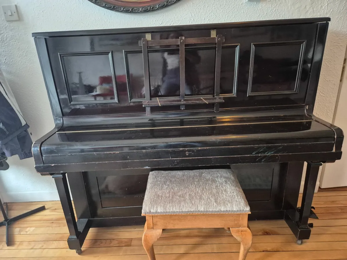 Steinbach Upright Piano with piano stool - Image 1