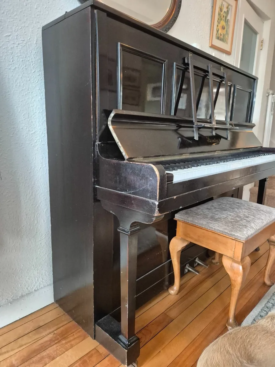 Steinbach Upright Piano with piano stool - Image 3