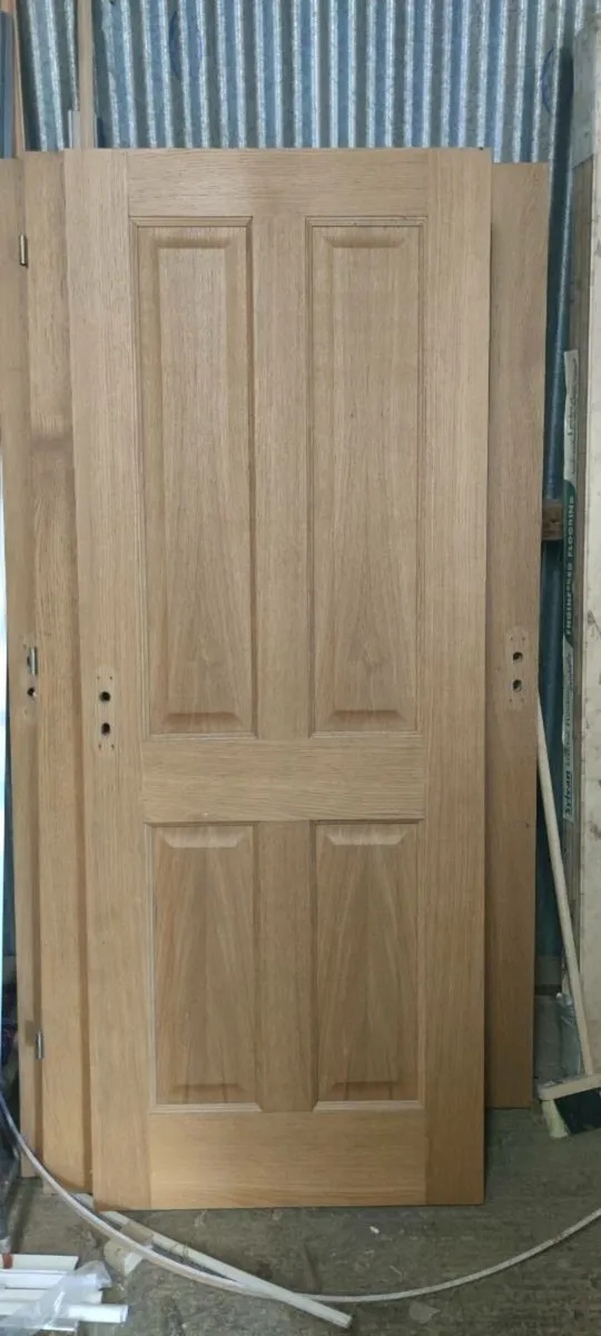 oak 4 panel doors for sale - Image 1