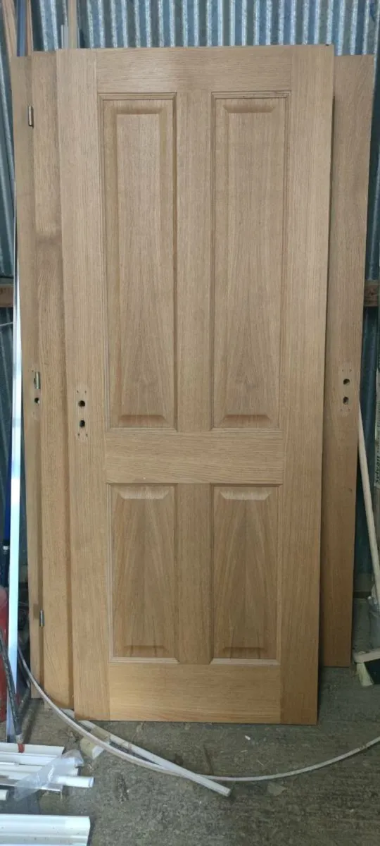 oak 4 panel doors for sale - Image 2