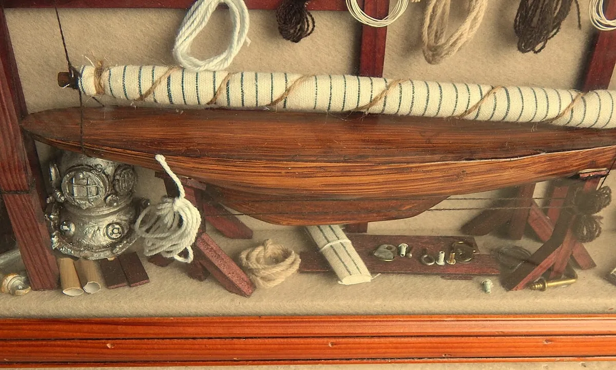Shadow Box Diorama of America’s Cup Sailing Yacht - Image 4