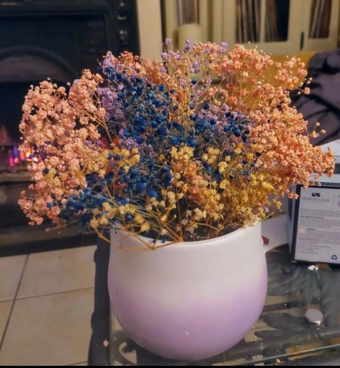 Pottery Flower Pot - Dried Flowers included. - Image 4