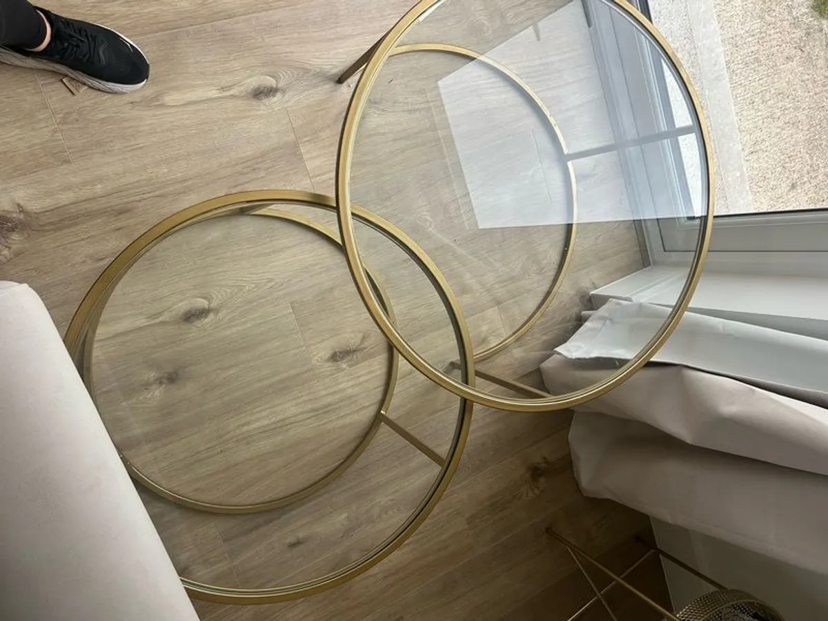 Glass coffee table (two) - Image 4
