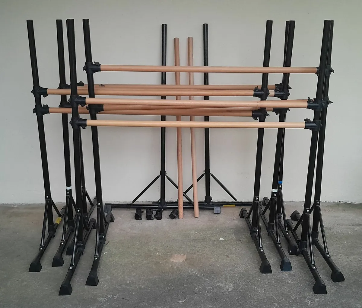 Ballet barres by Zelus - 6 freestanding doubles - Image 1