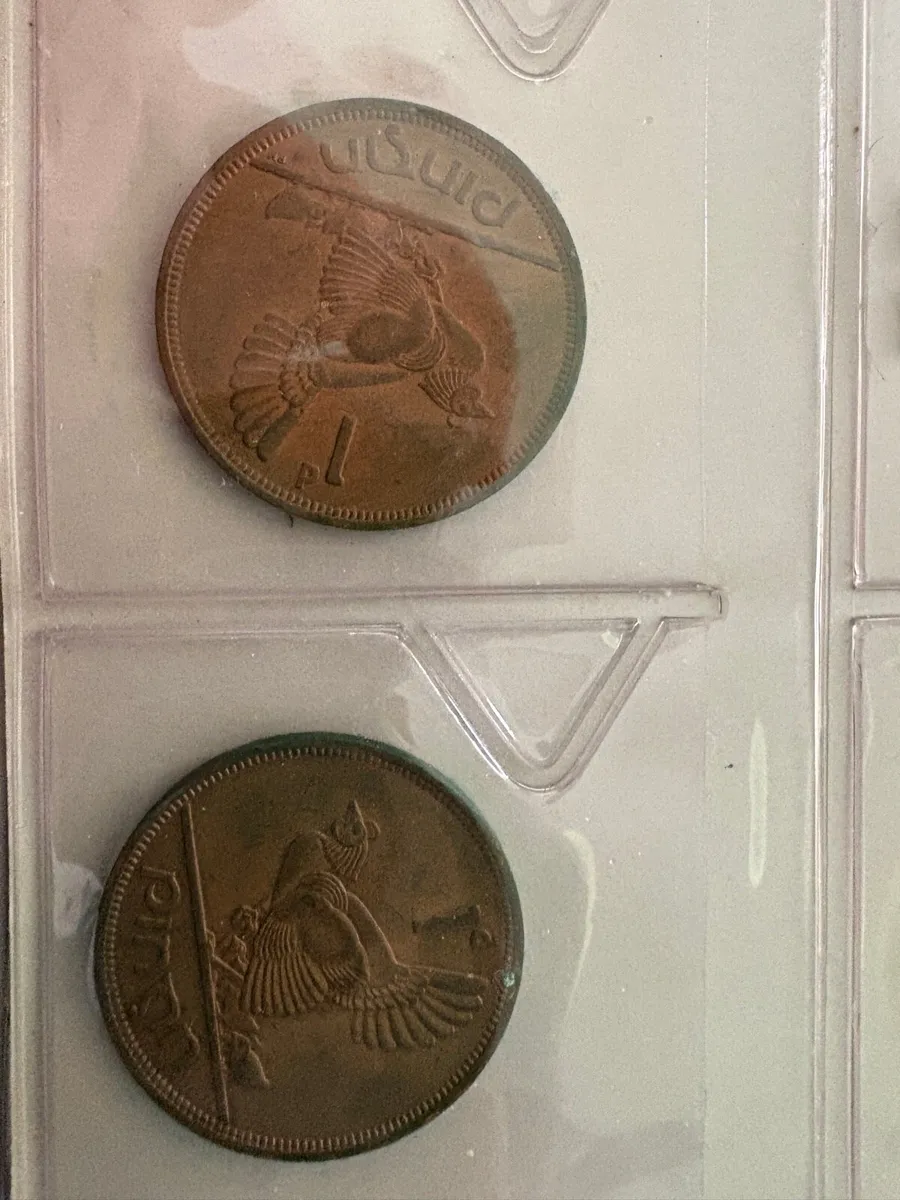 Vintage coin collection German French Irish - Image 2