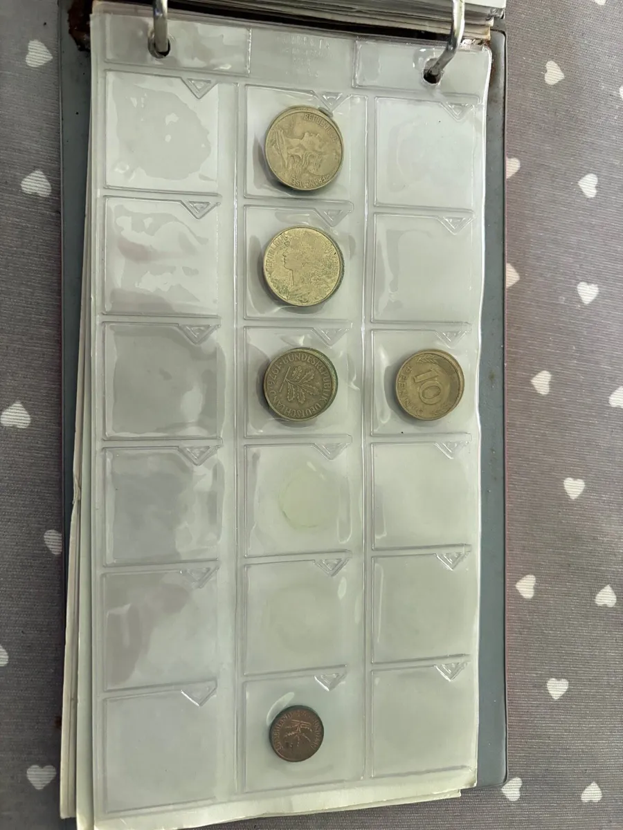 Vintage coin collection German French Irish - Image 3