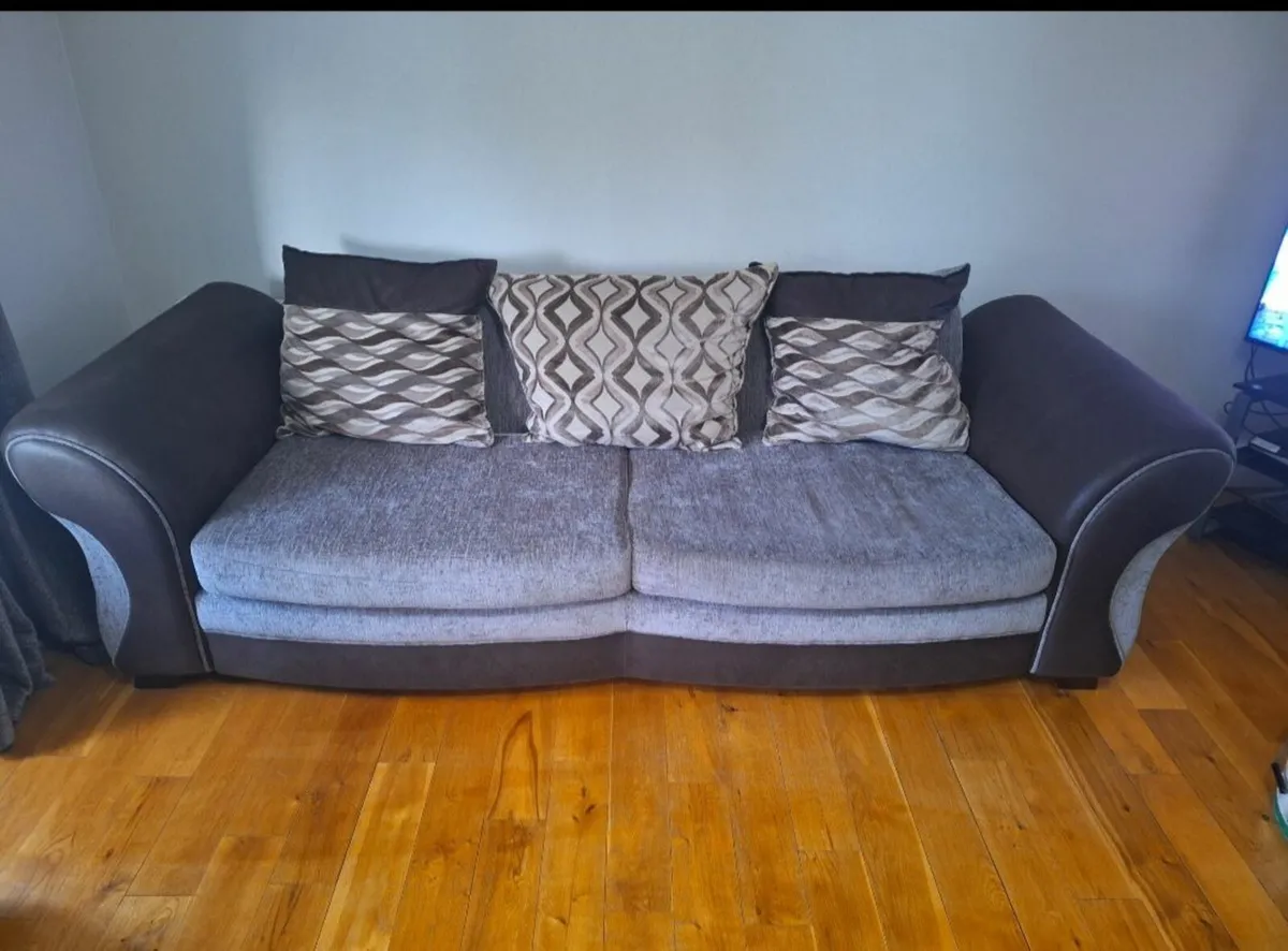 3 seater, 2 seater, swivel chair & footstool - Image 3