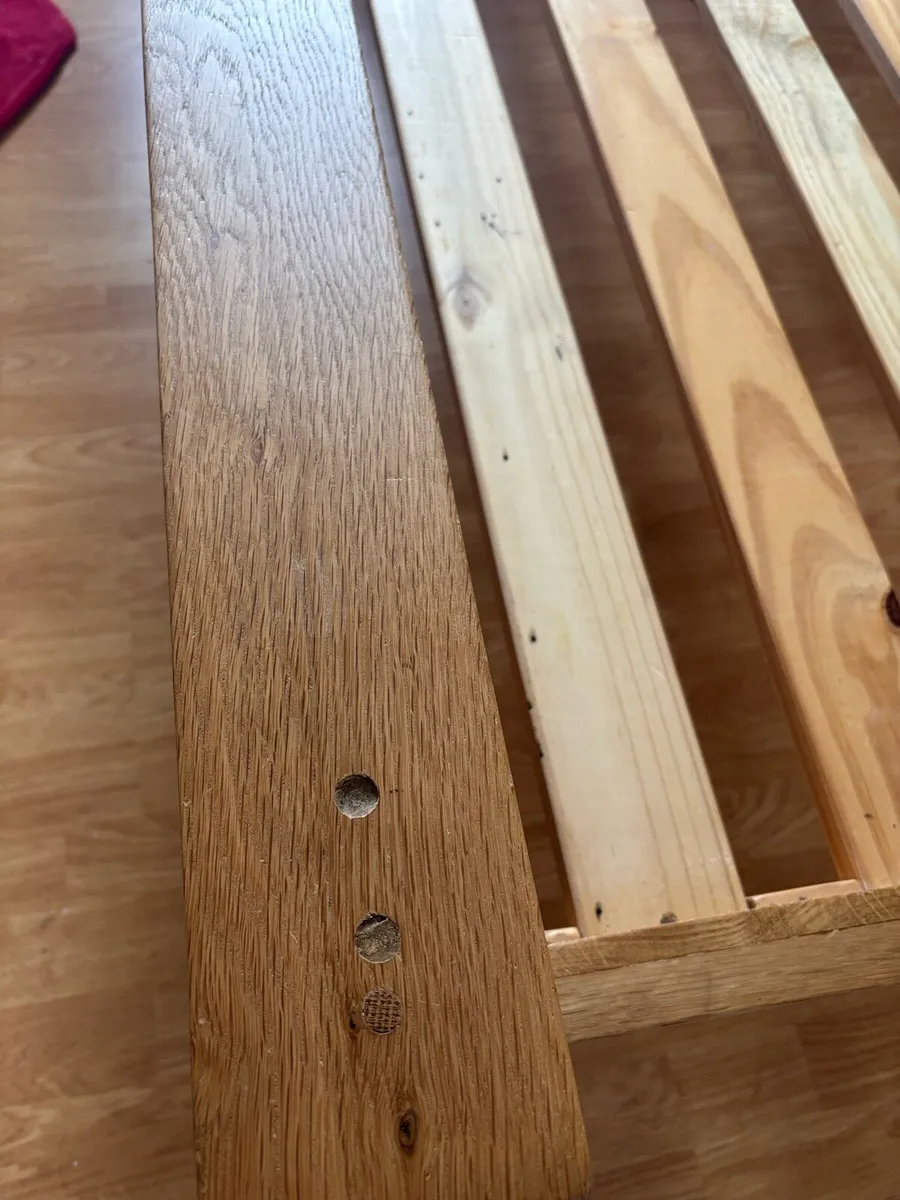 Solid oak bed frame - Image 4
