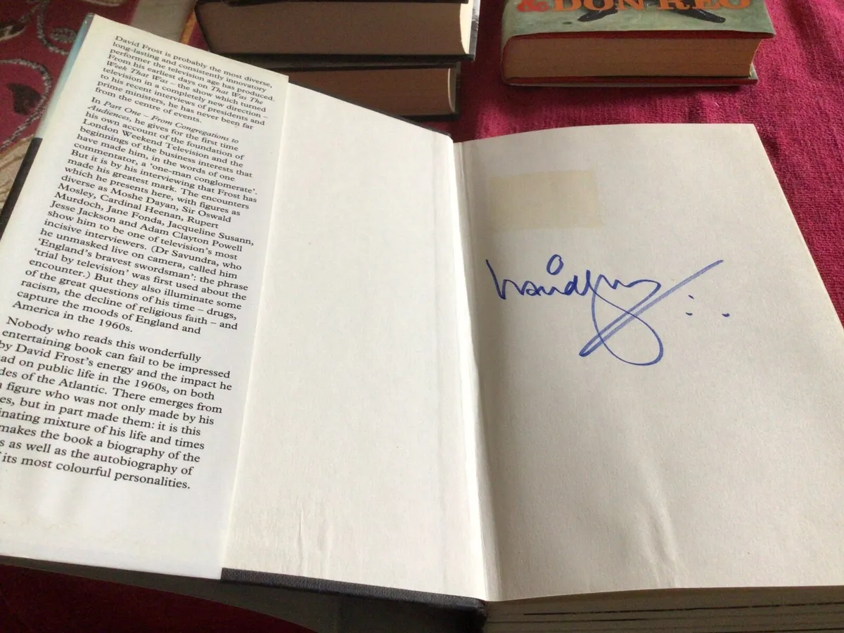 David Frost Signed Book - Image 2