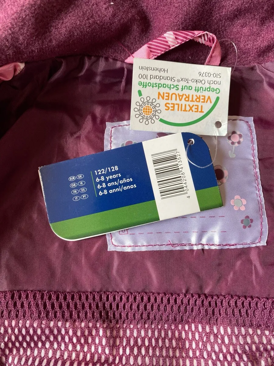 Brand New Crivit Outdoors Girl’s Pink Tartan Coat - Image 4