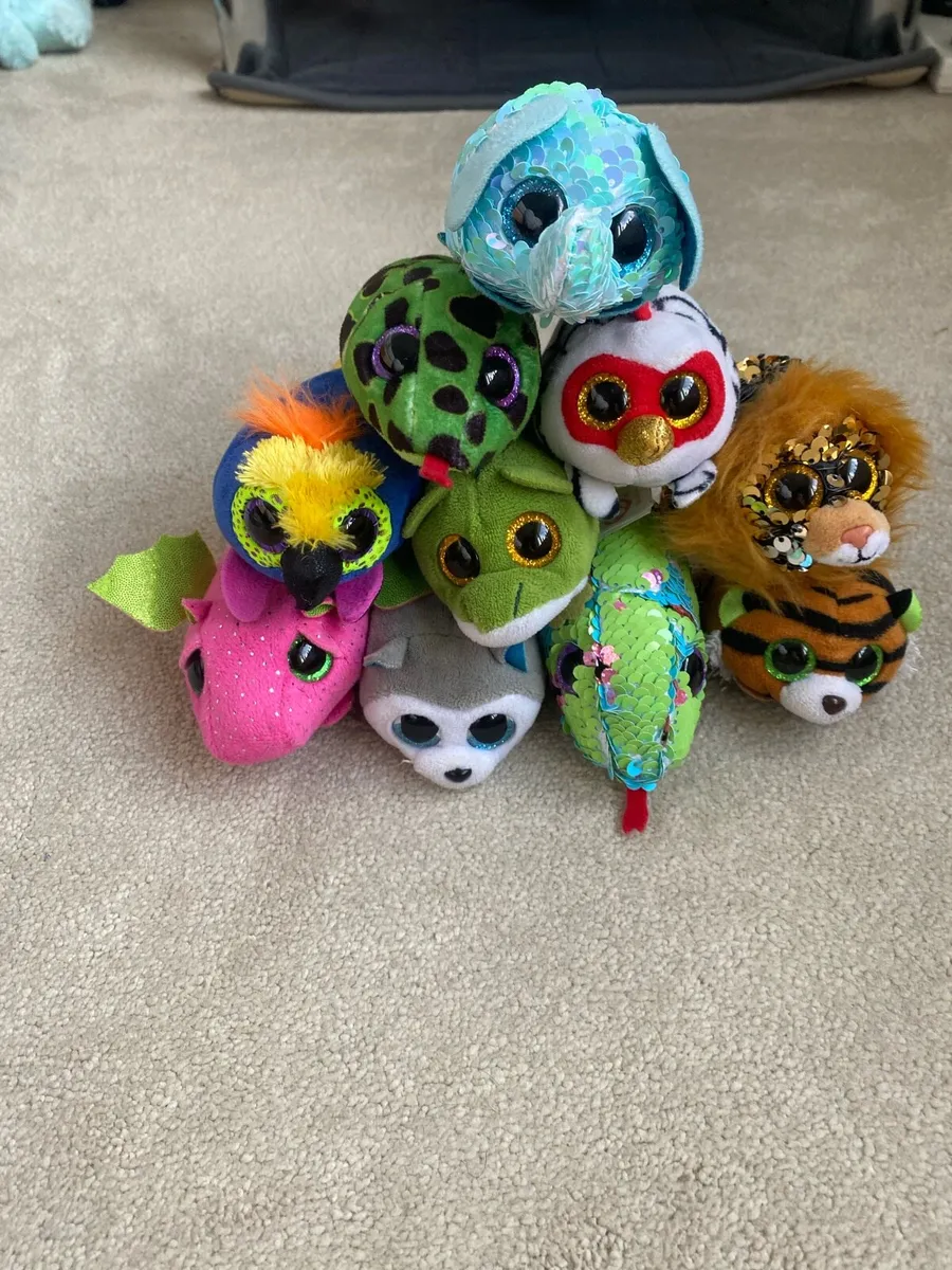 10 Small beanie baby teddys - Image 2