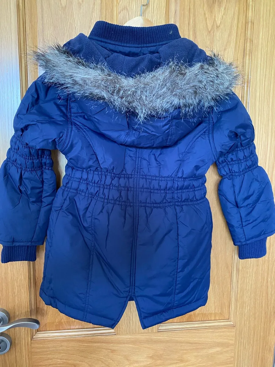 Brand New Girl’s Navy Long Line Winter Coat - Image 4
