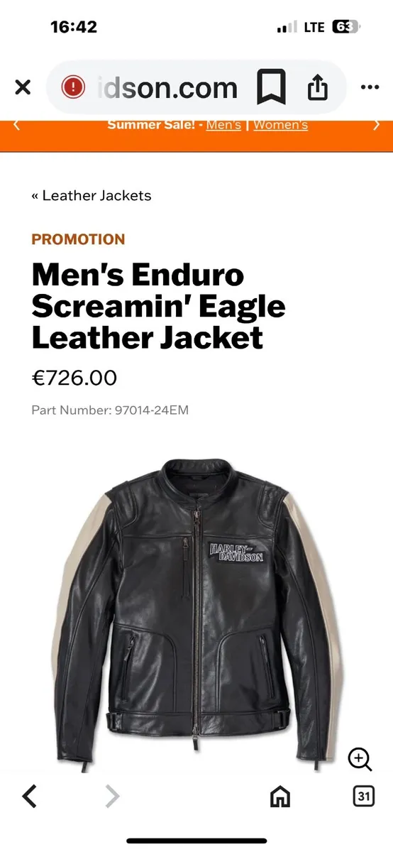Harley Davidson screaming eagle leather jacket - Image 4