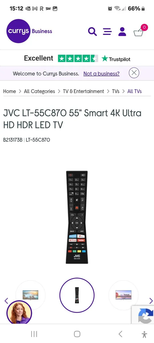 JVC 55inch Smart Tv - Image 3
