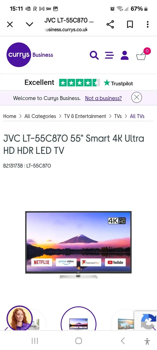 JVC 55inch Smart Tv - Image 4
