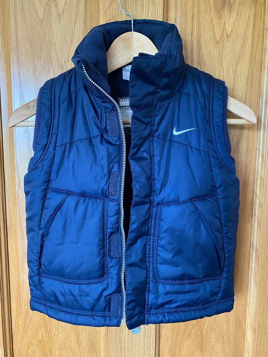 Original Nike Navy Puffer Gilet | Junior S - Image 1