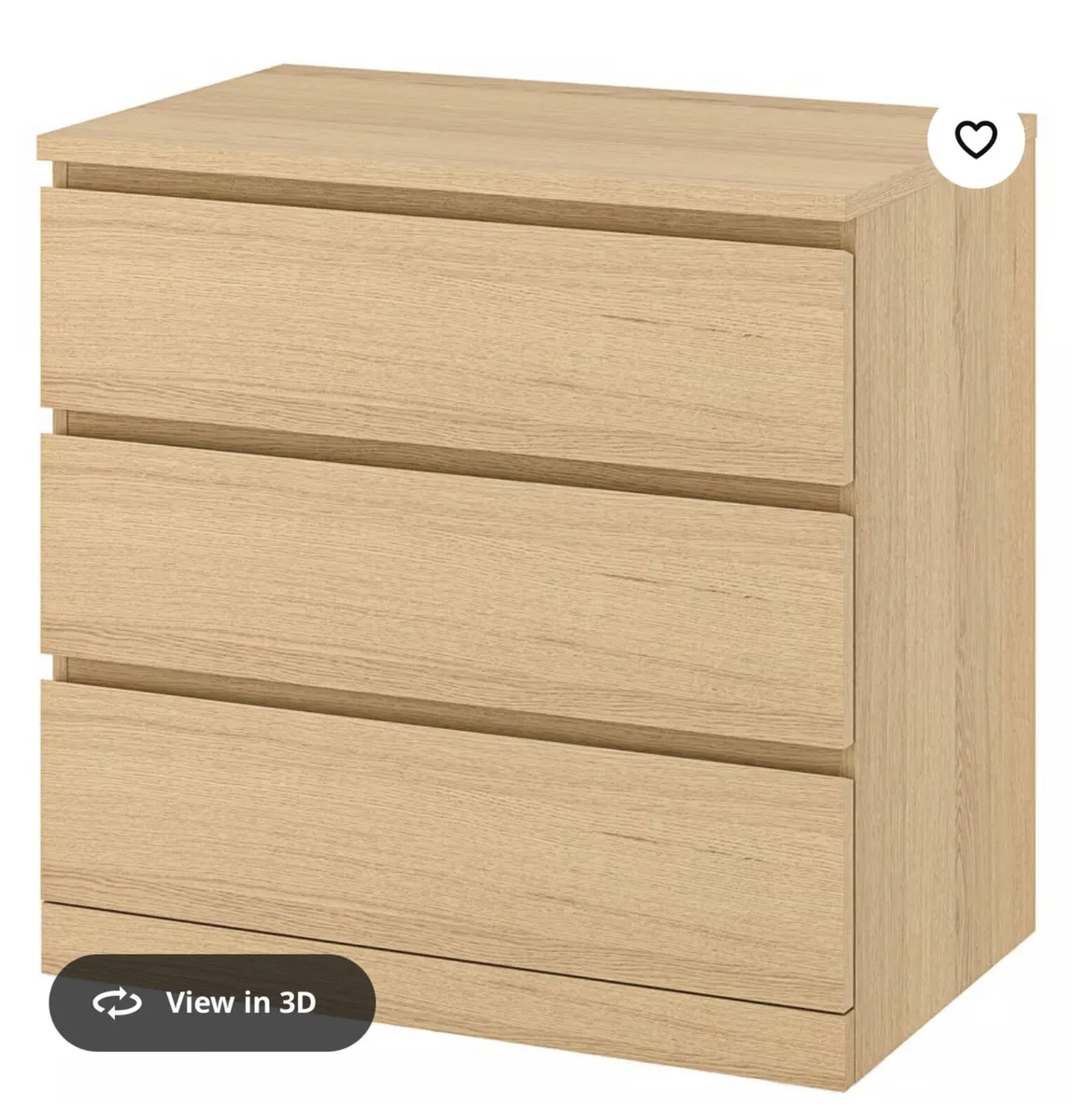 MALM Chest of 3 drawers IKEA - Image 4