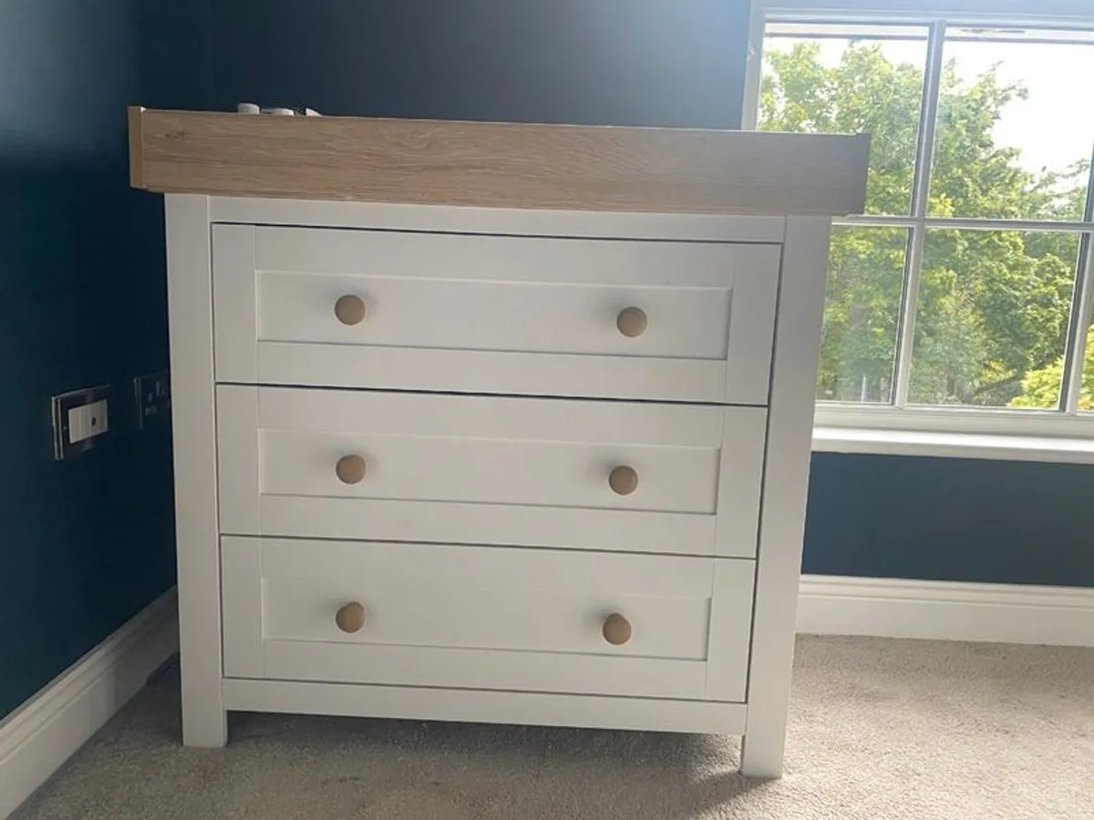 Cot bed with dresser changer - Image 2