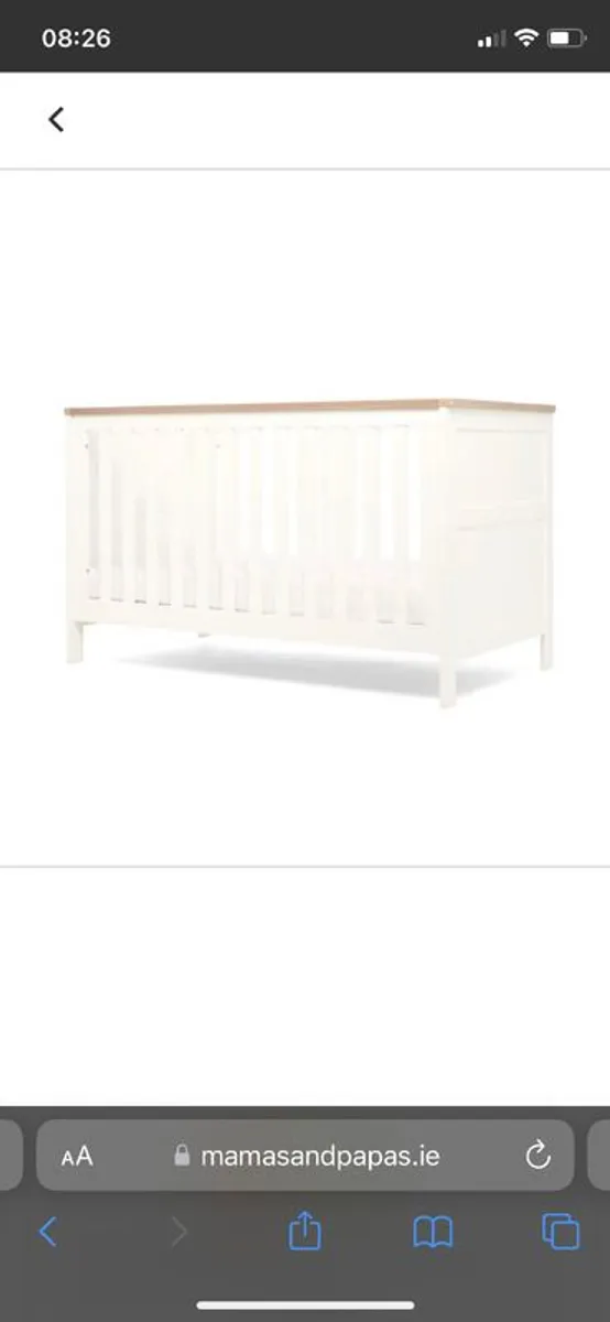Cot bed with dresser changer - Image 4