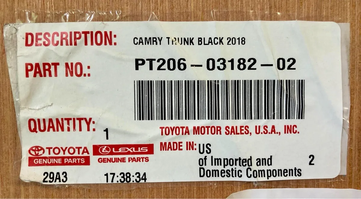 Camry genuine boot mat + liner - Image 4