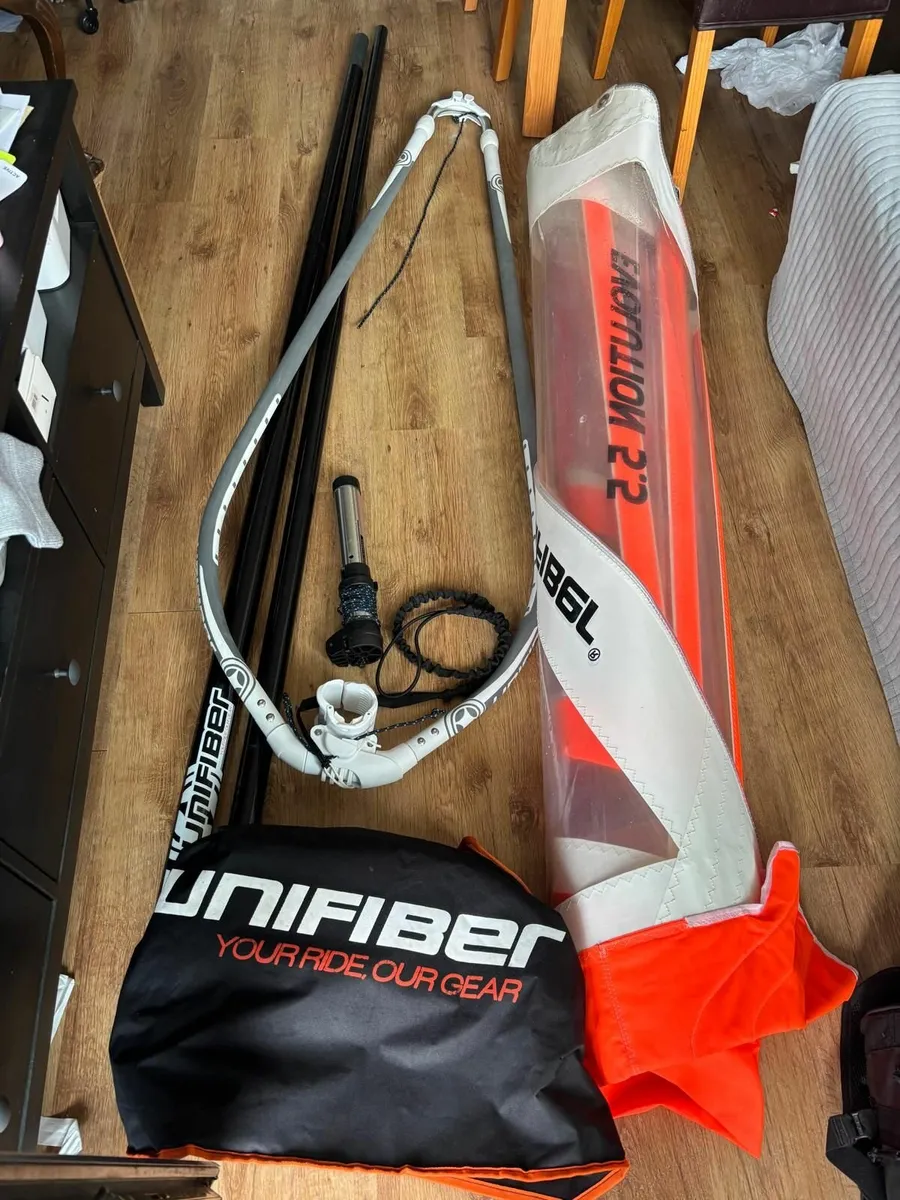 Sail and rig for Windsurfing 5.5m2 Unifiber - Image 3