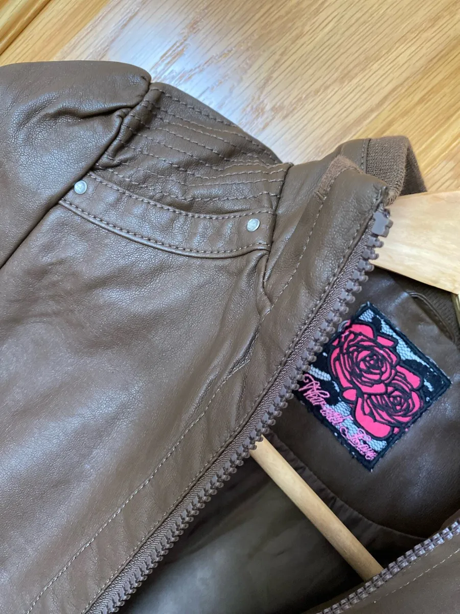 Brand New Brown Leather Fashion Jacket - Image 2