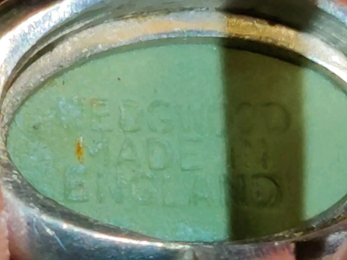 GREEN WEDGEWOOD, Real Silver Chunky Unisex Ring ! - Image 2