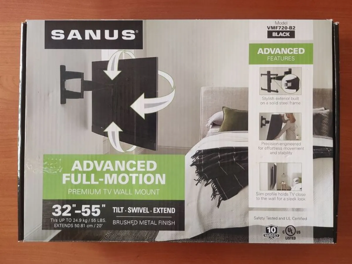 Sanus Full-Motion TV Wall Bracket - Image 1