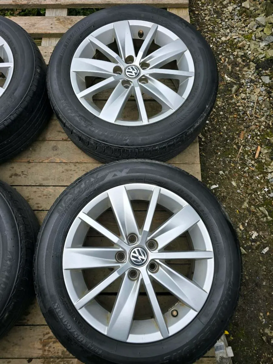 15" Genuine Alloys 5x100, Vw Polo, Fabia etc - Image 2