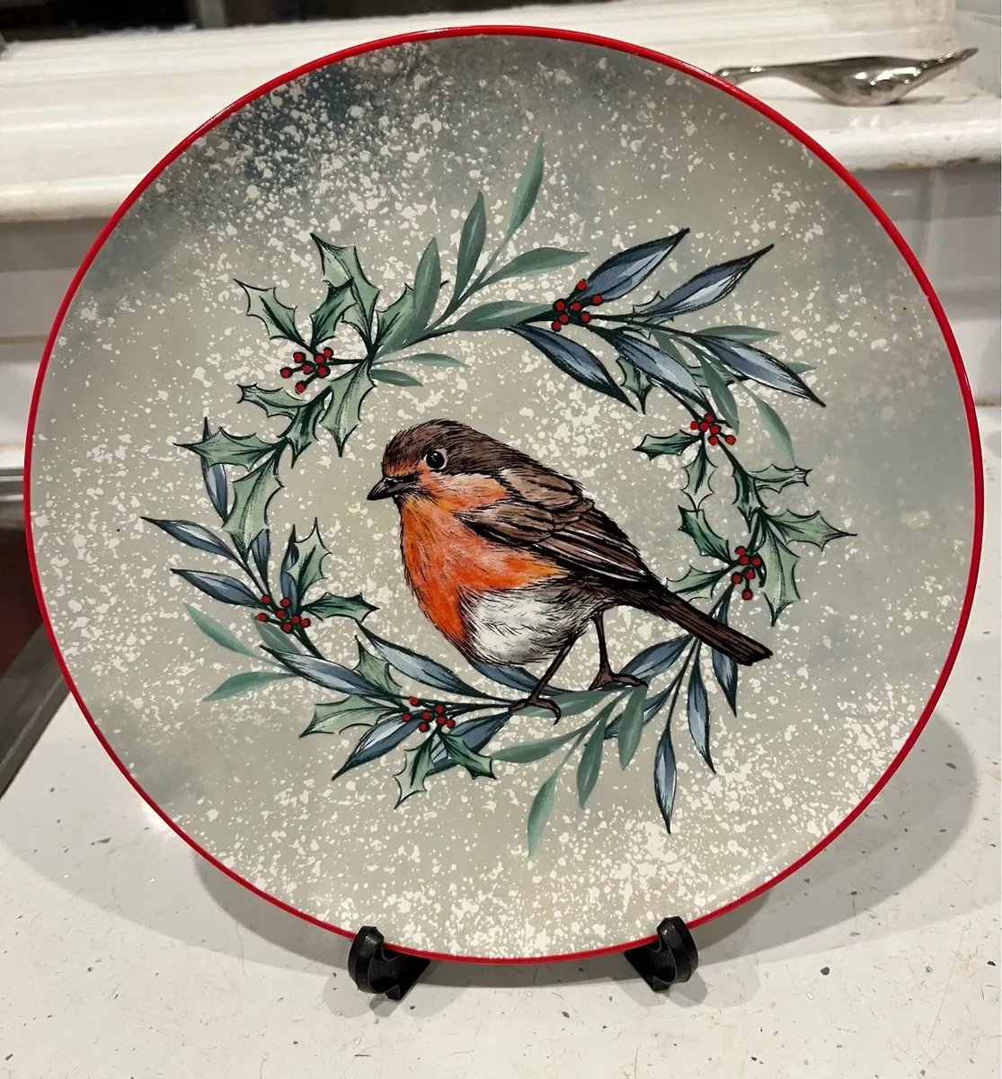 Robin Design 8 Inch Plate x 2 - Image 1