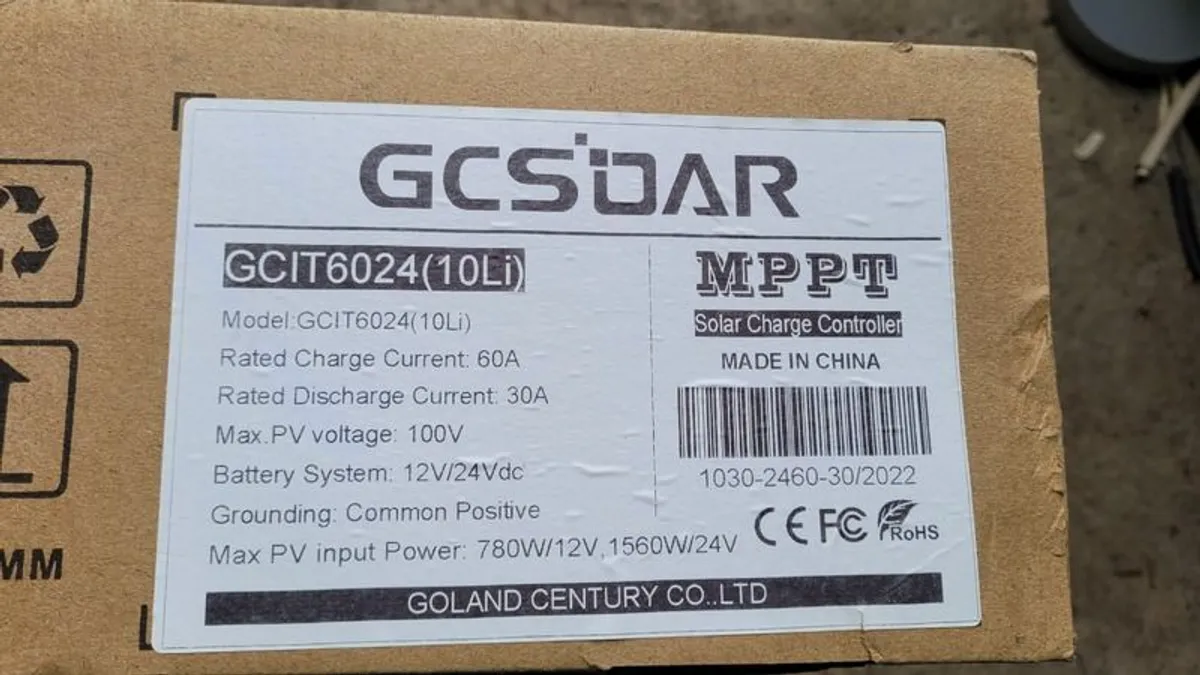 Gcsdar Mppt 100/30, 12-24v Vdc - Image 3