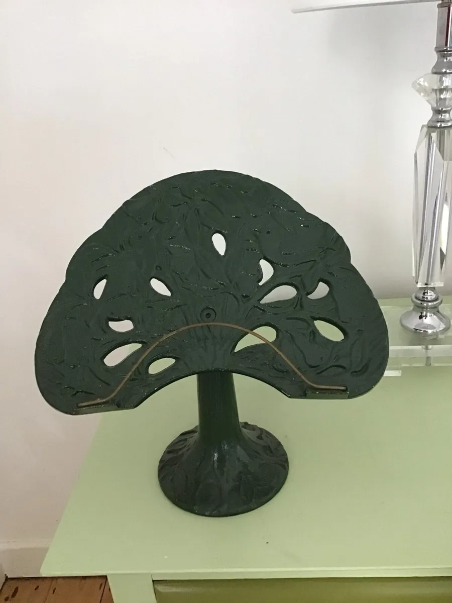 Decorative Cast Iron Book Stand - Image 1