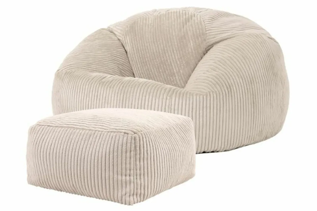 Kingston Cord Bean Bag Chair - Image 1