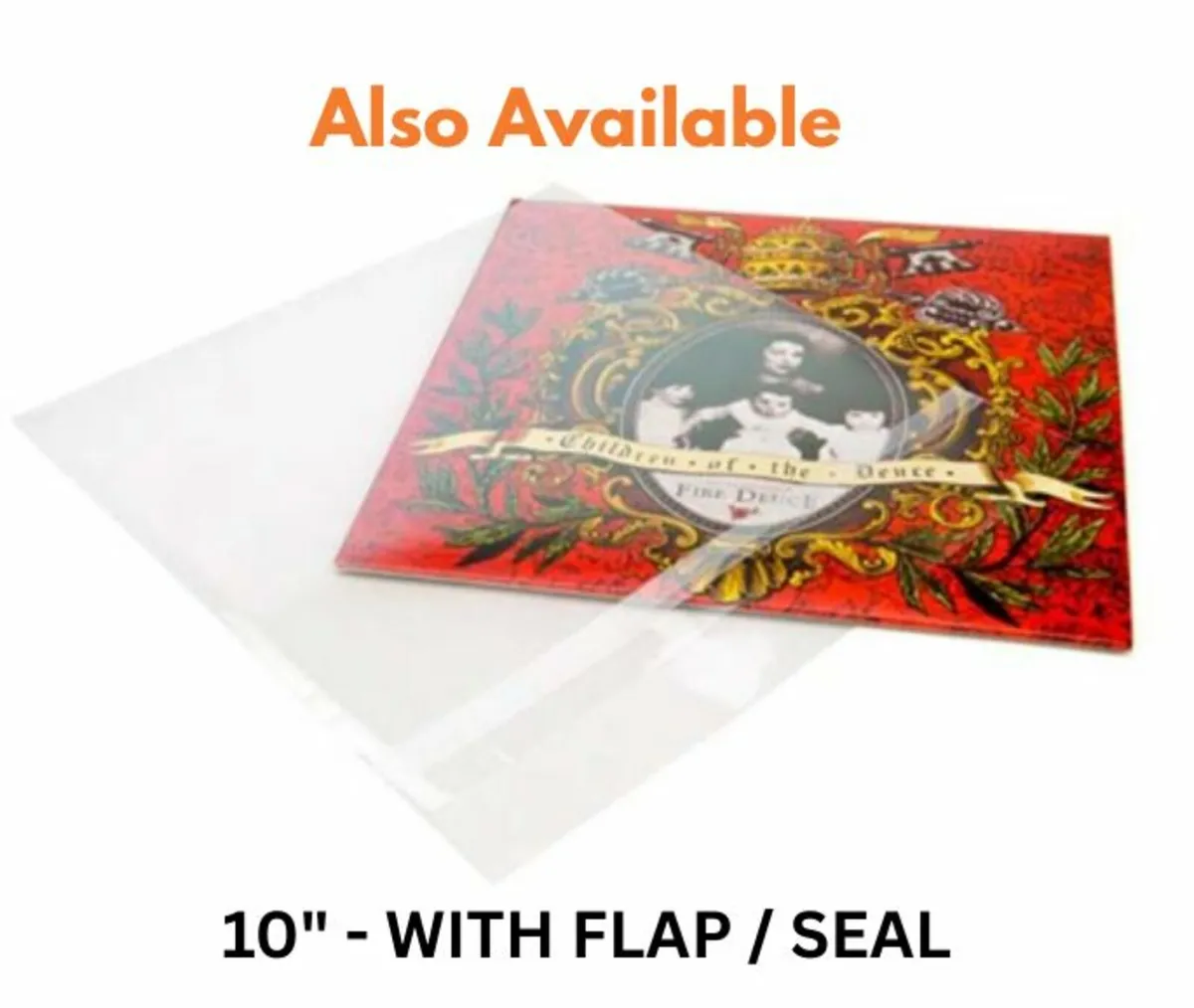 10" Vinyl Record Plastic Cover Sleeves 78s NO FLAP - Image 4