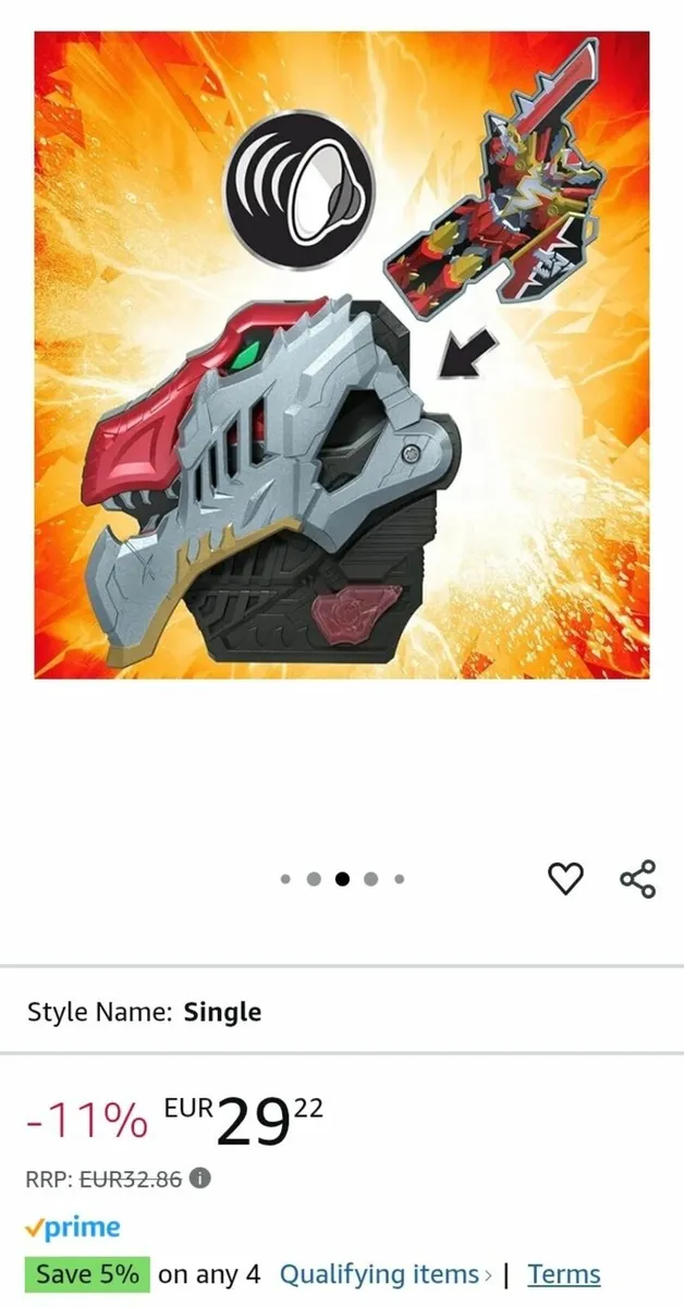 Power Rangers Dino Fury Toy Set - Image 1