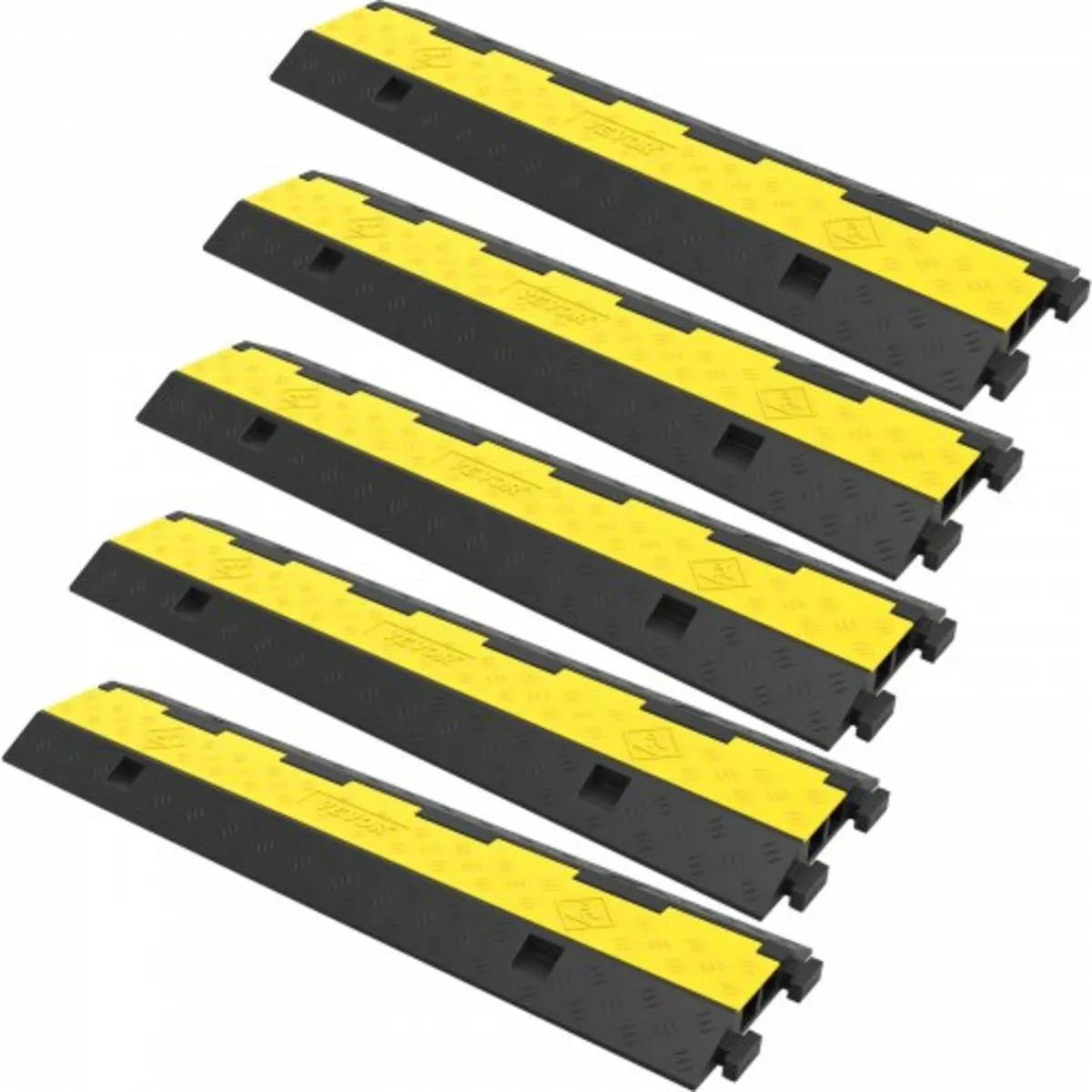 Cable Protector Ramp, 5 Packs 2 Channels Speed Bum - Image 1
