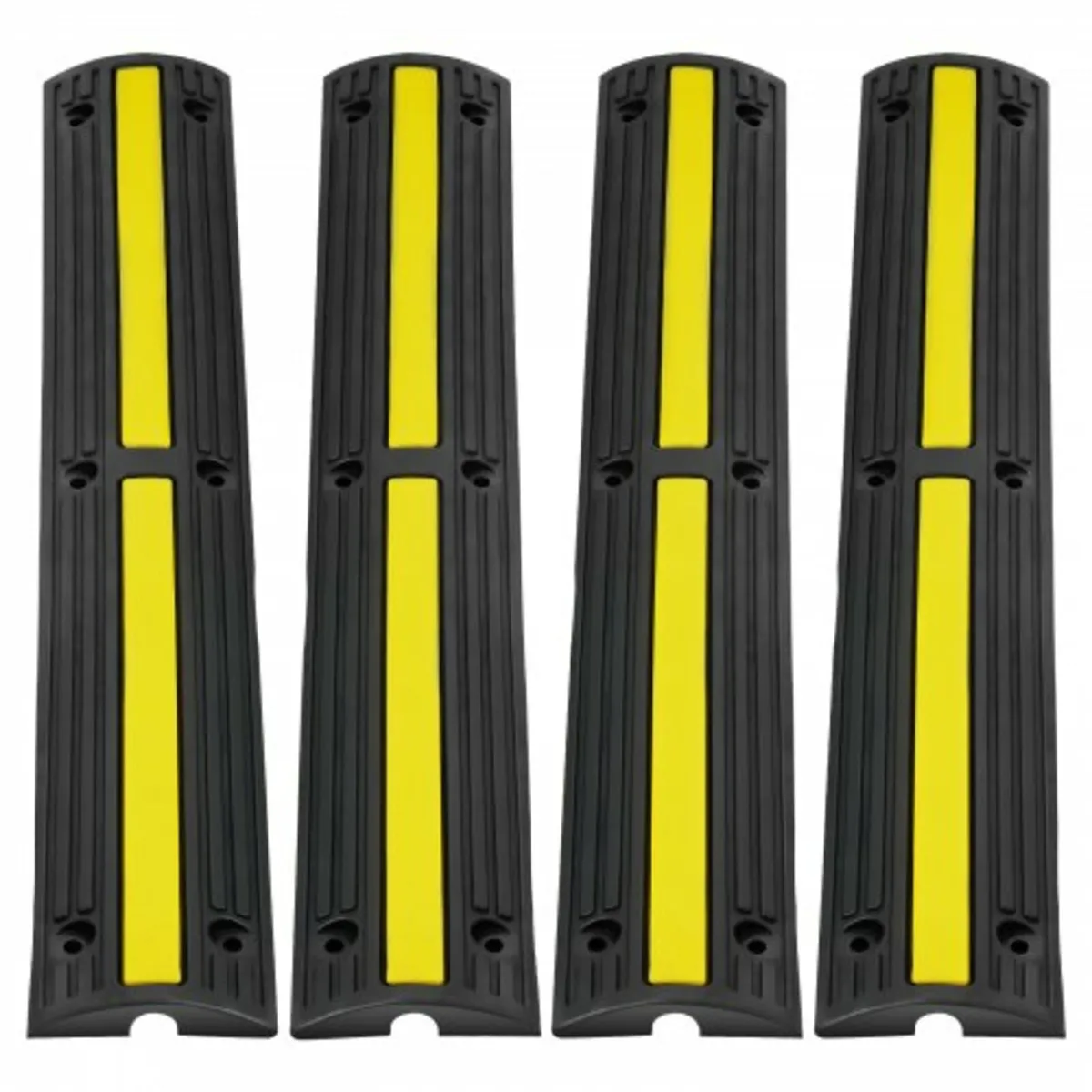 3.28 ft Cable Protector Ramp, 4 Pack of 1 Channel, - Image 1