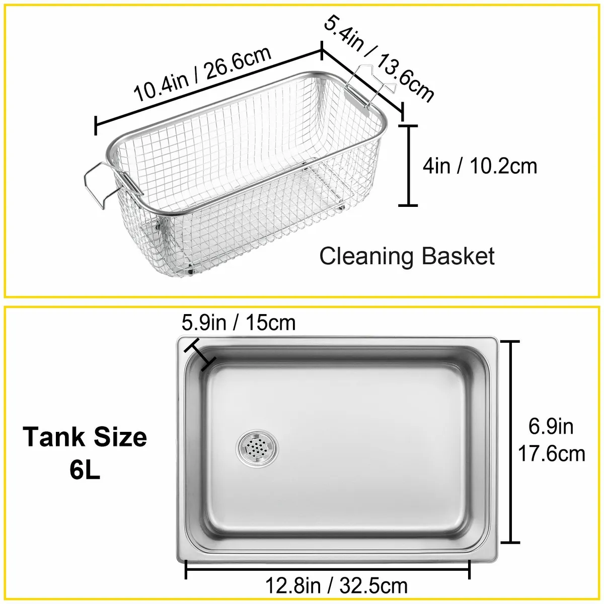 Ultrasonic Cleaner 6L Washing Machine Tub Cleaner - Image 3