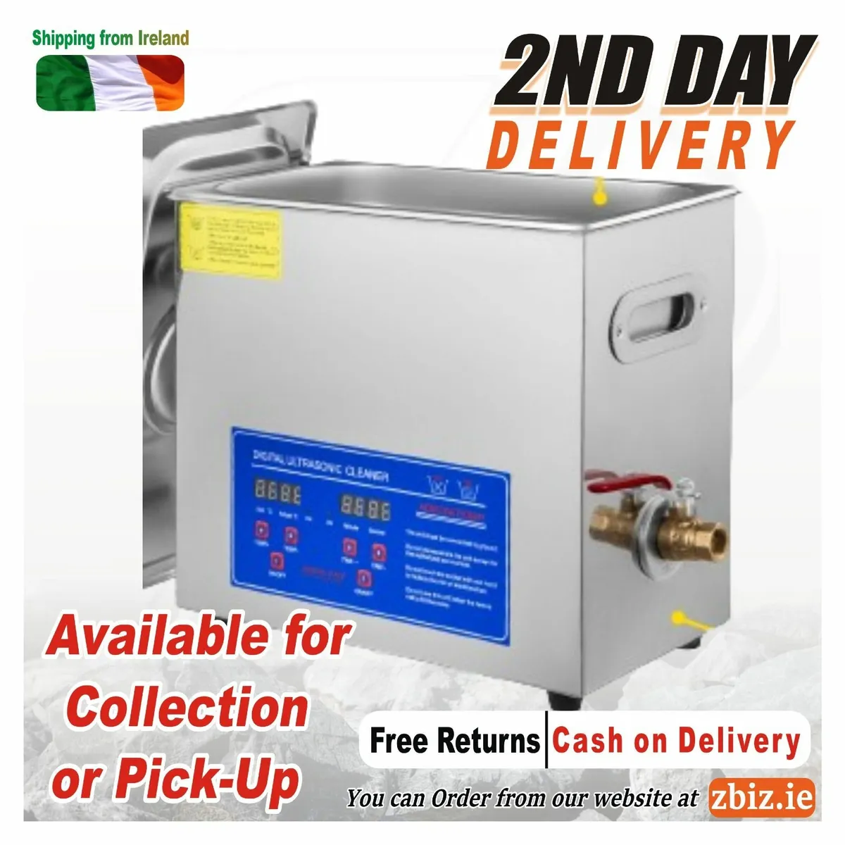 Ultrasonic Cleaner 6L Washing Machine Tub Cleaner - Image 1