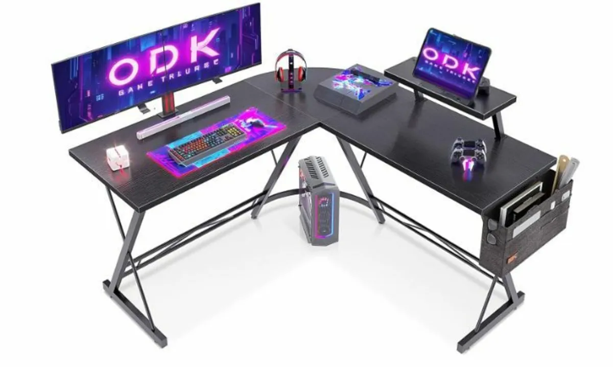 Gaming Table, Gaming Desk Corner Desk - Image 1