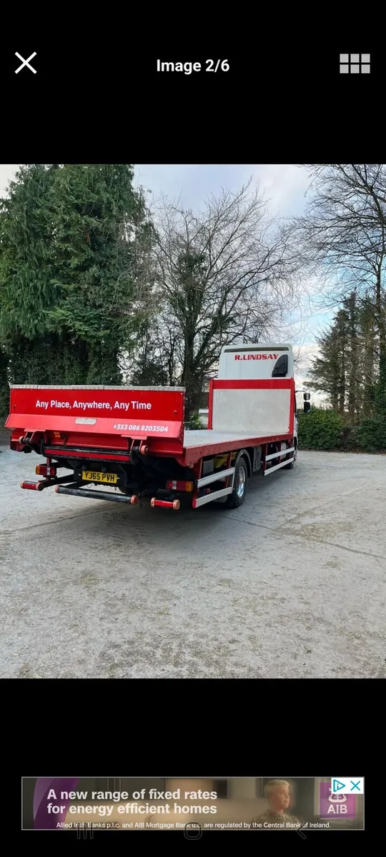 20 ft flat bed body  with taillift - Image 2