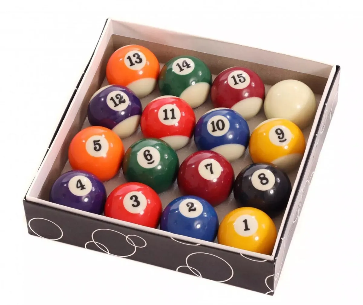 Pool Balls Set 16Pcs Spots And Stripes 2” NEW - Image 3