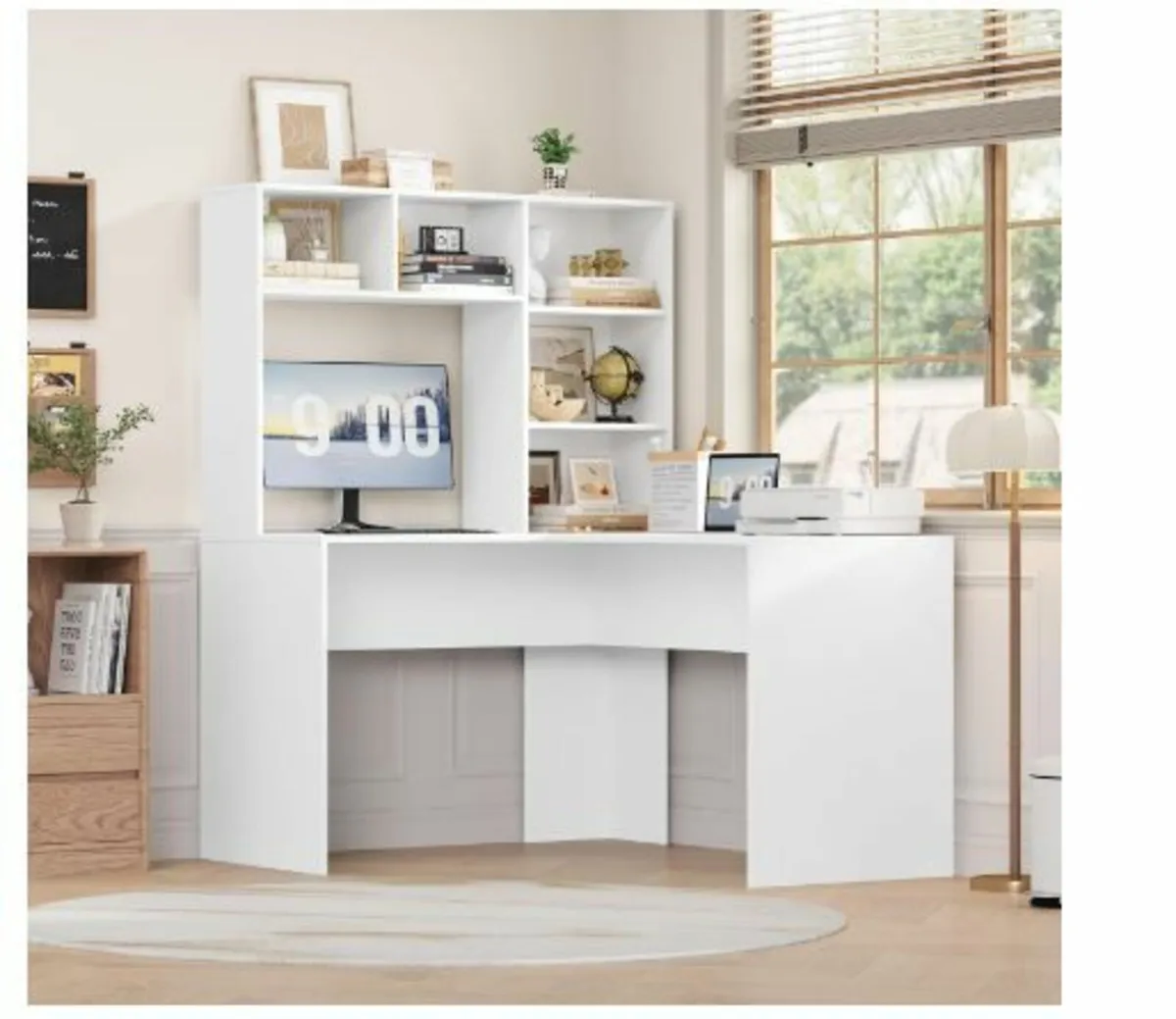Corner Desk, White Desk - Image 3