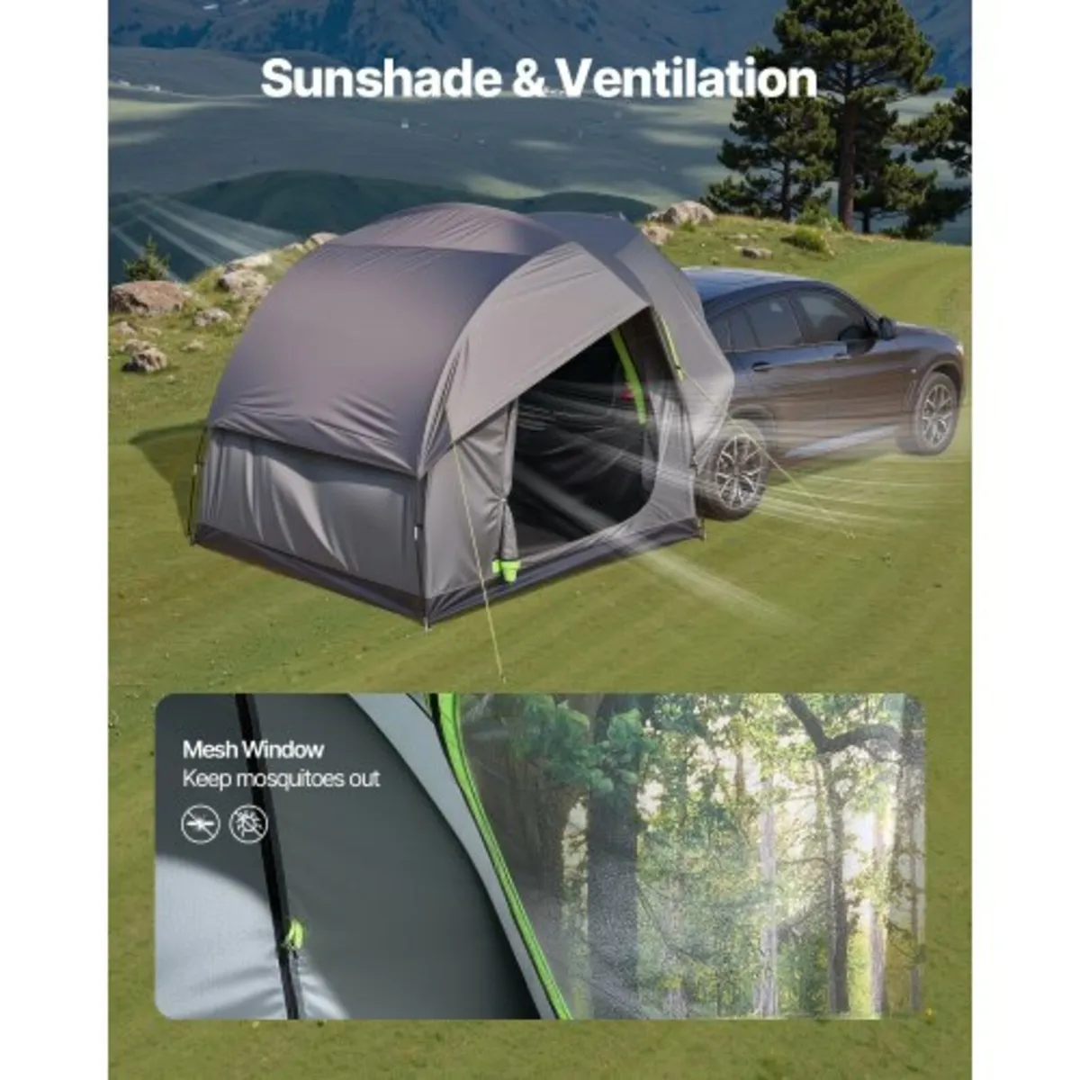 SUV Camping Tent Outdoor SUV Tent with 2 Doors Wat - Image 3