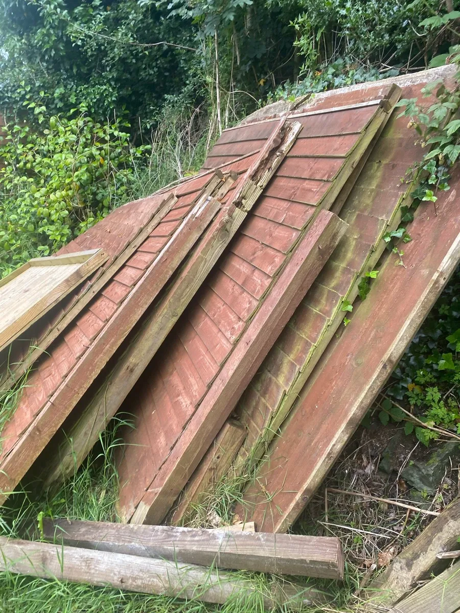 Wood Fencing with posts - Image 1