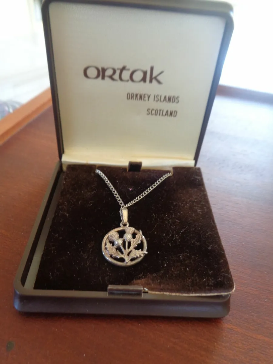 "Ortak" Sterling Silver Thistle Pendant for Sale - Image 1