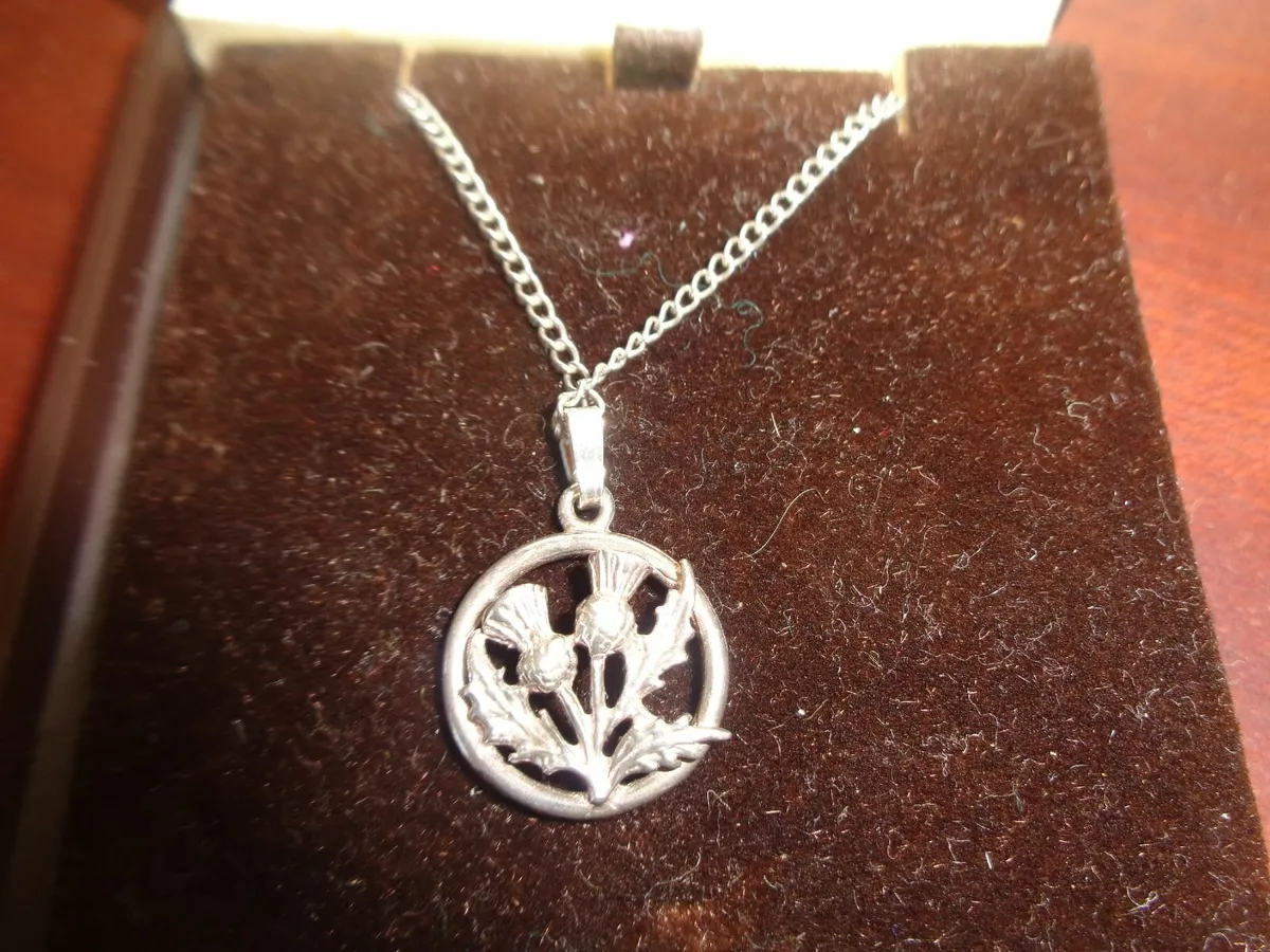 "Ortak" Sterling Silver Thistle Pendant for Sale - Image 2
